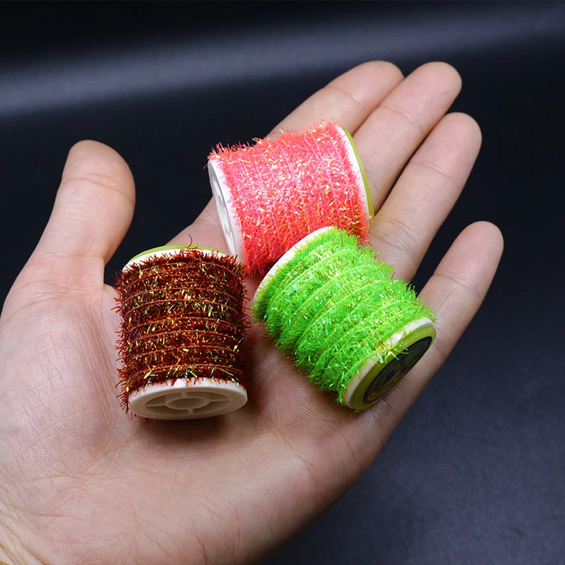 Перламутровый кактус синель лосось и стальная голова Стример Летать для вязания