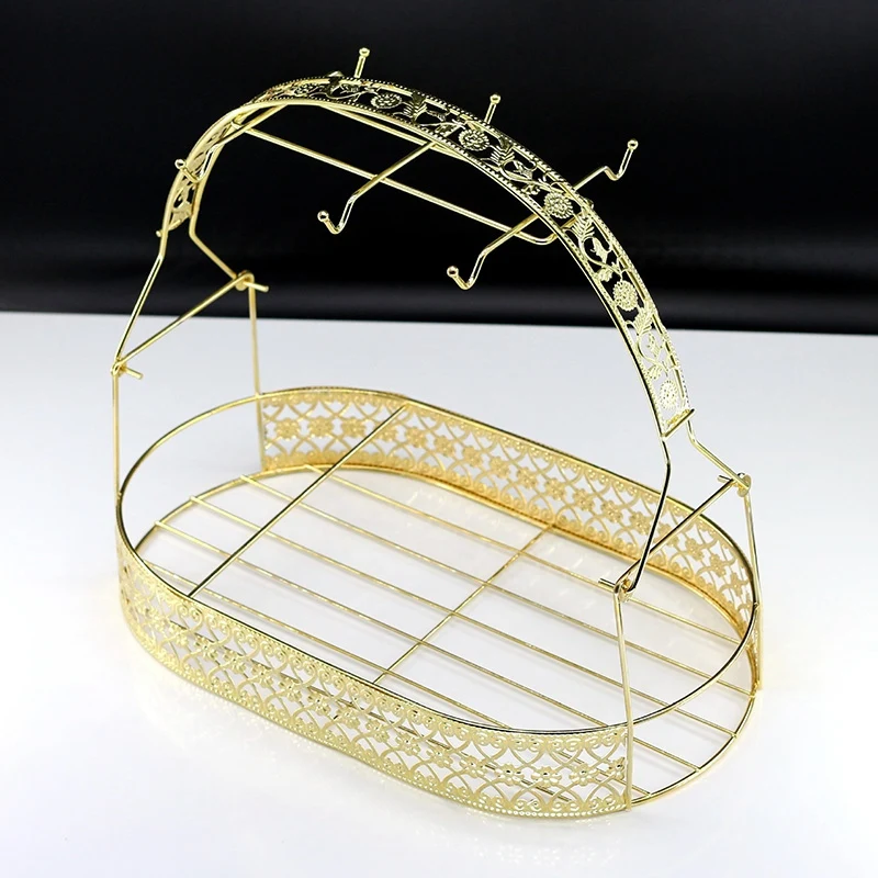 Керамическая полка для чашек в европейском стиле органайзер резная корзина