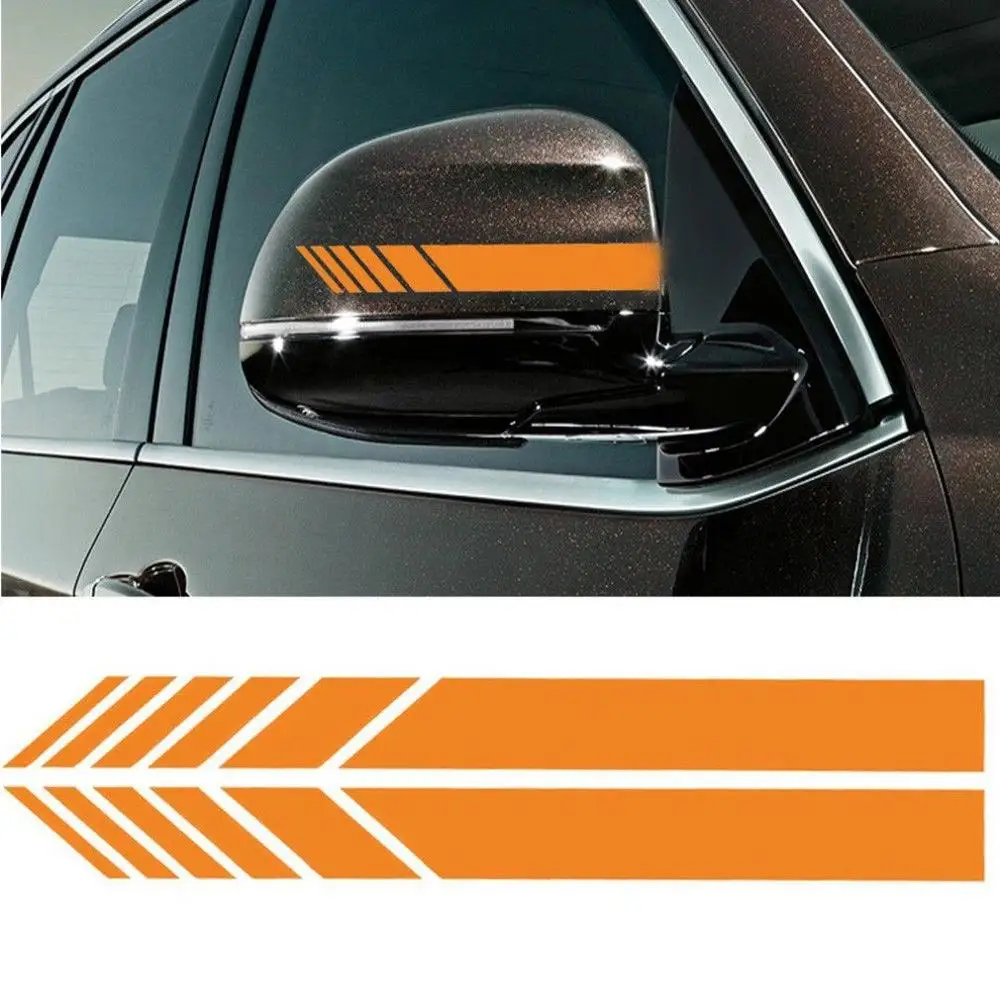 

2x Car Side Mirrior Vinyl Graphic Sticker Car Rear View Side Mirror Body Stripe Vinyl Sticker Decal DIY Car Body Decals