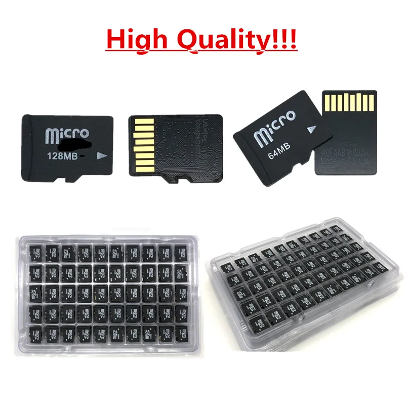 Карта Micro SD 10 шт./лот 64 Мб 128 256 512 МБ 1 ГБ 2 4 8 TF-карта флэш-карта памяти (безопасная