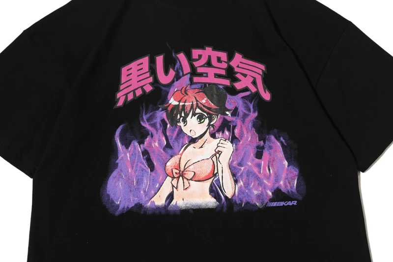 Футболка мужская оверсайз с коротким рукавом уличная одежда в японском стиле из