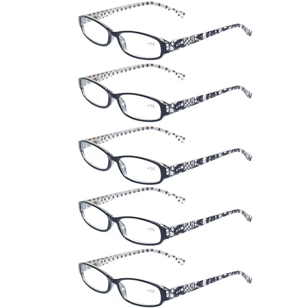 5 шт./упаковка женские очки для чтения с пружинными петлями|Женские чтения| |