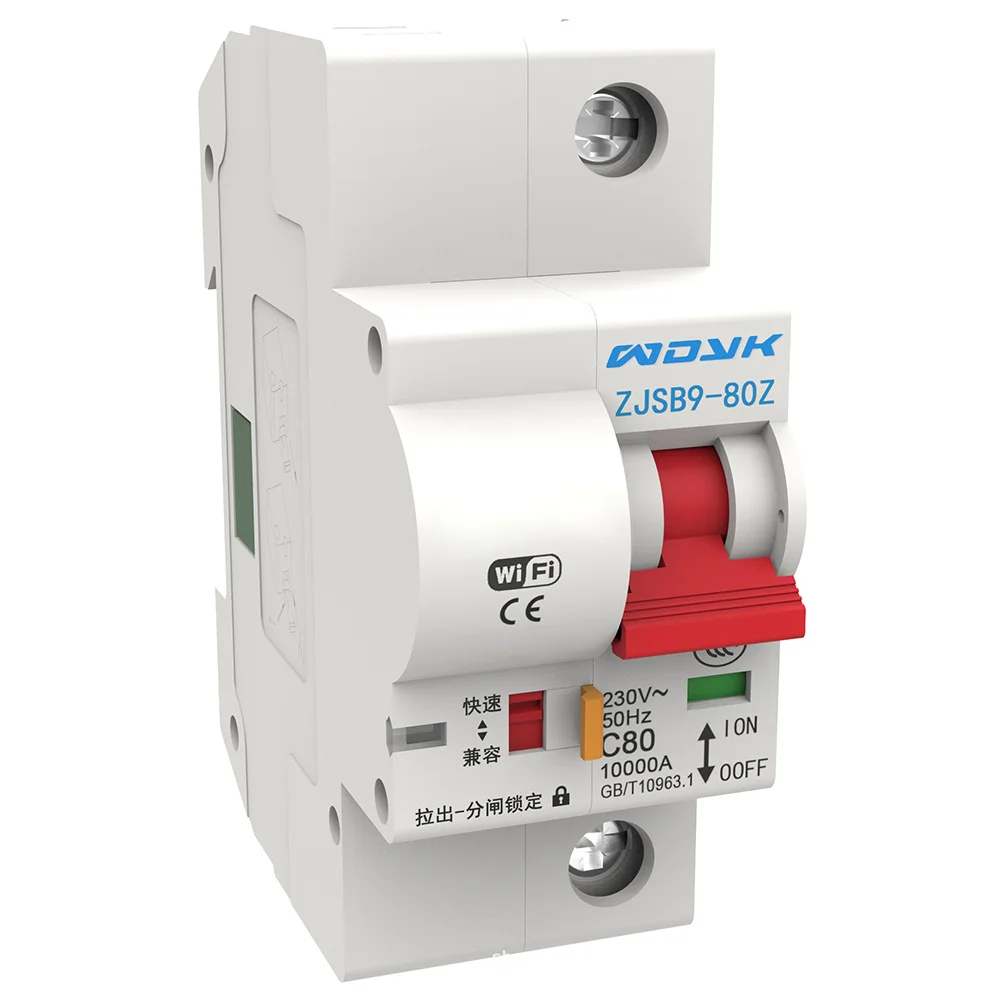 

Home Office Circuit Breaker Anti Interference Fuse Stable Reclosing Wireless WIFI Smart Automatic Switch Overload Protection