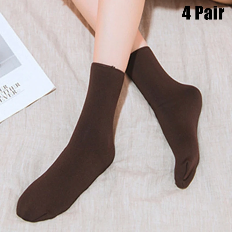 Женские утолщенные флисовые Носки зимние эластичные мягкие носки-тапочки с