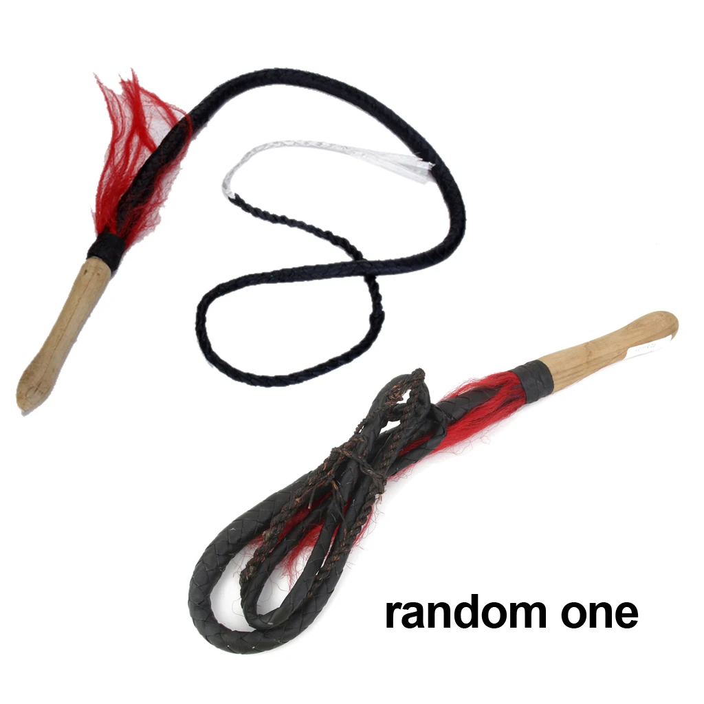 Черная Плетеная кожаная плетёная плетка | Спорт и развлечения