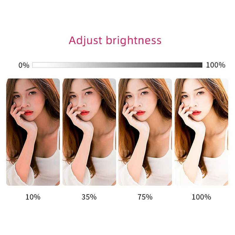 

3000-5800K Live Fill Light 14 Inch Mobile Phone Ring Light Live Broadcast Stand Beauty Lamp Led Photography Light Bracket Anchor