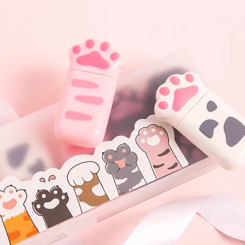 Корректирующая лента с кошачьими когтями 6 шт./компл. портативная Kawaii корректор
