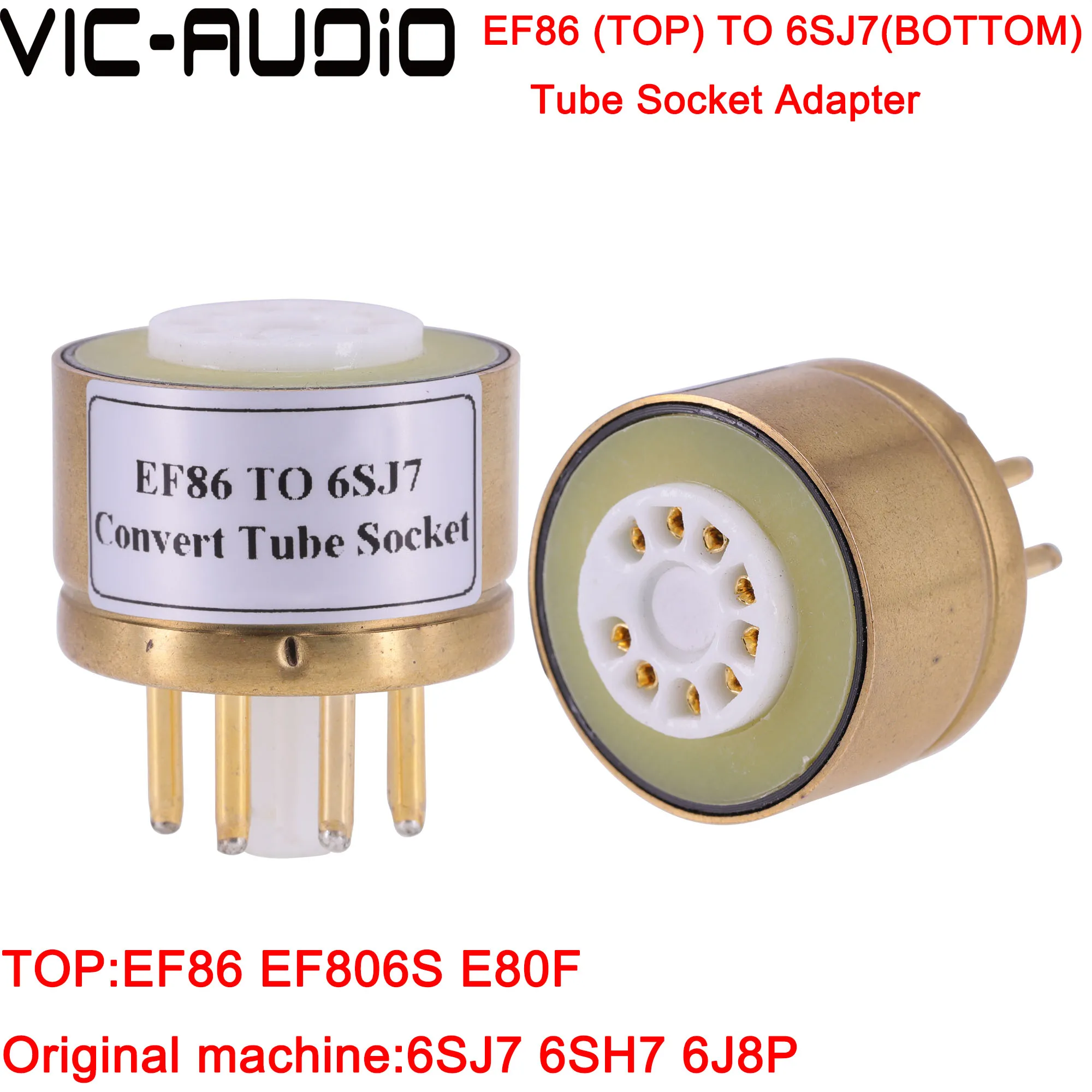 Вакуумный трубчатый адаптер EF86 к 6SJ7 6J8P 1 шт.|tube diy|vacuum tubeaudio vacuum tube |