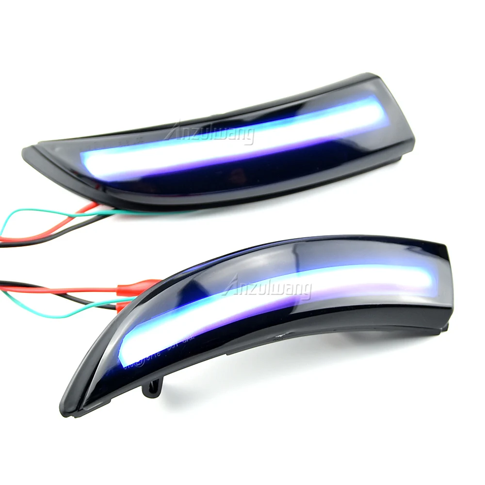 

Flowing Water Blinker Side Mirror Flashing Light Blue LED Dynamic Turn Signal Light For Ford Fiesta 2008-2017 B-Max 2008-2017