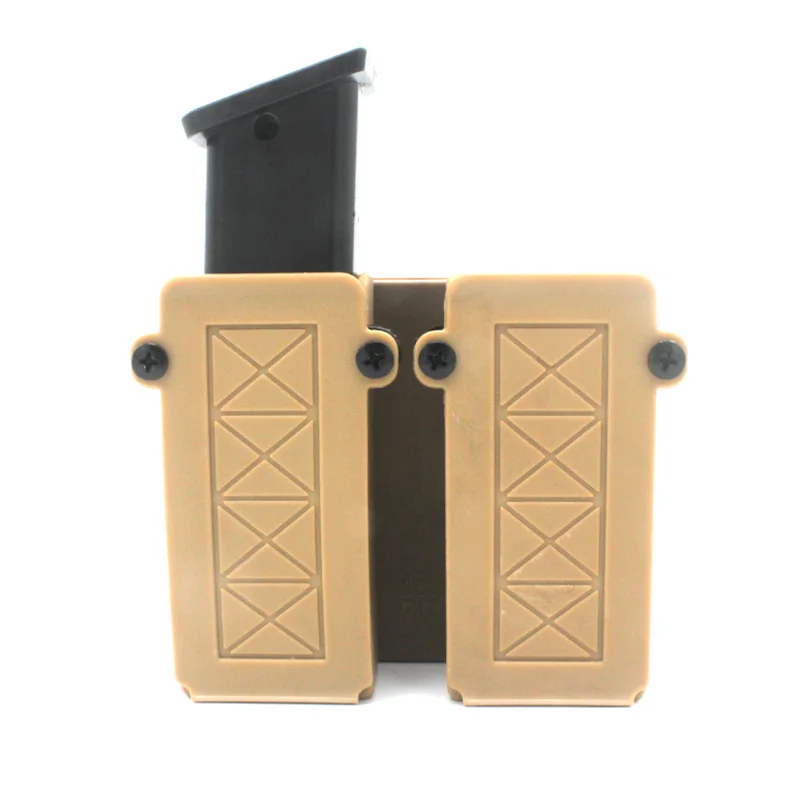 

Tactical Double Magazine Adjustable for 9mm Magazines Military Shooting Paintbal Hunting CS Pistol Rifle Molle Magazine Pouche
