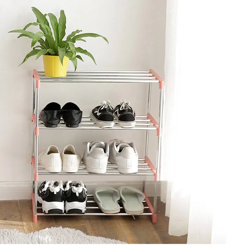 3/4 ярусов Штабелируемая стойка для обуви экономящая пространство шкаф хранения
