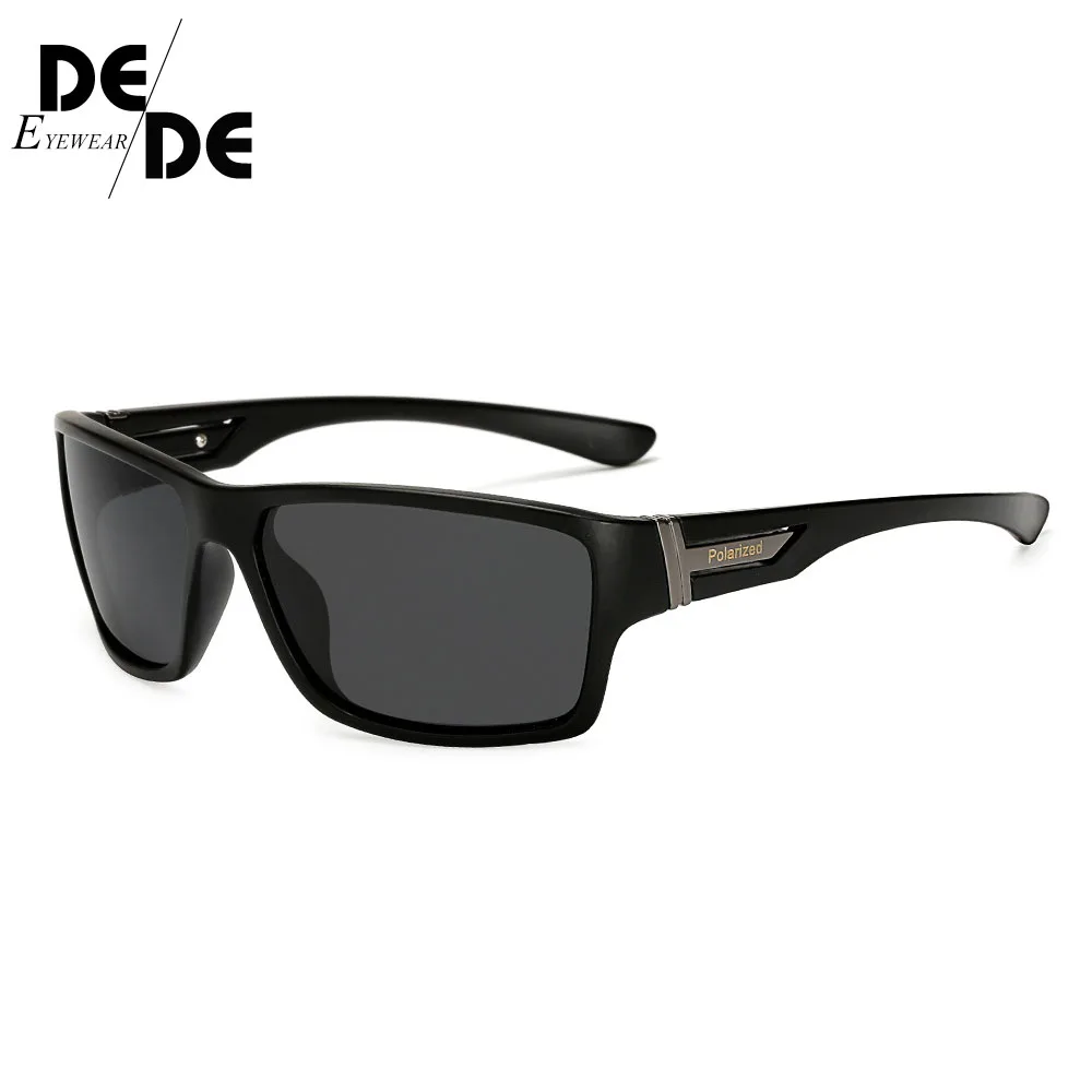 Брендовые Классические поляризованные солнцезащитные очки мужские квадратные