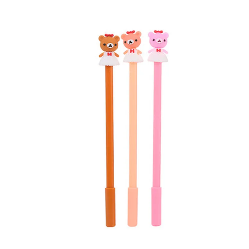 Гелевые ручки Rilakkuma 0 5 мм милые канцелярские товары Мультяшные новинка гелевая