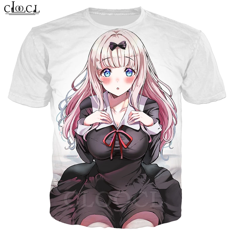 Аниме Kaguya Sama Love Is War футболка для мужчин и женщин 3D принт Fujiwara хиппи костюм хипстера Повседневная Уличная Топы B367 - Цвет: T Shirt 3