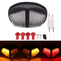 motorcycle accessories smokeclear led tail lights brake lights turn signals lights for triumph daytona 600 650 2004 2005