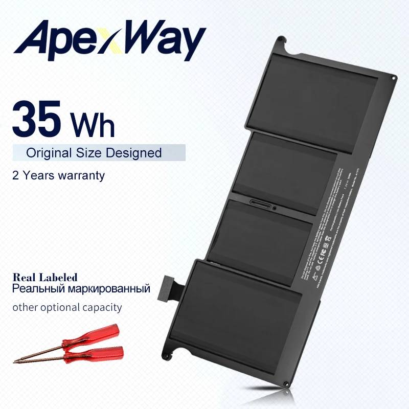 Аккумулятор ApexWay A1375 для ноутбука 7 2 В 35 Втч 11 дюймов A1370 (2010 г.) | Компьютеры и офис