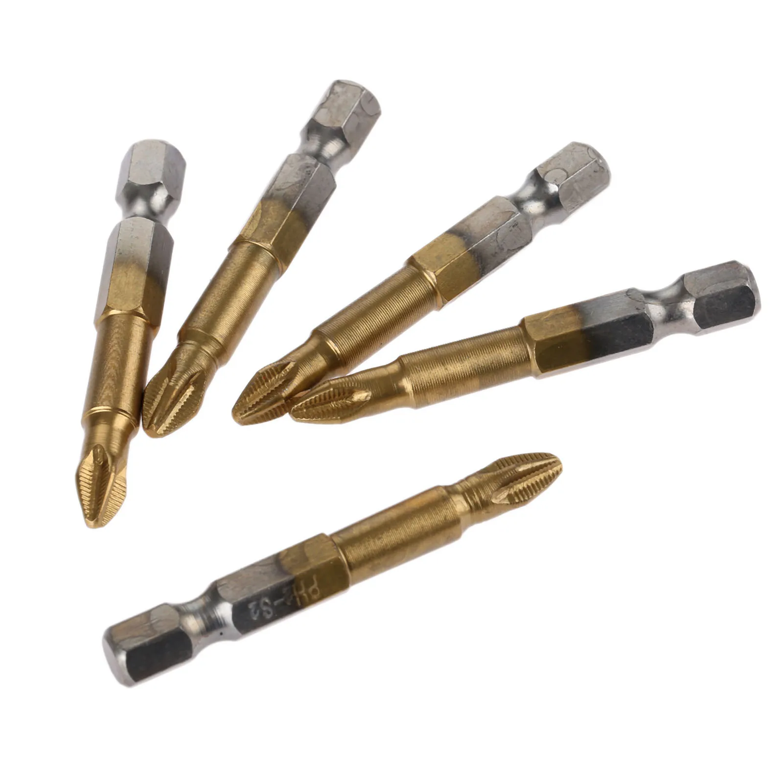 5 шт. Нескользящие электрической насадки для отвертки с одной стороны магнитный