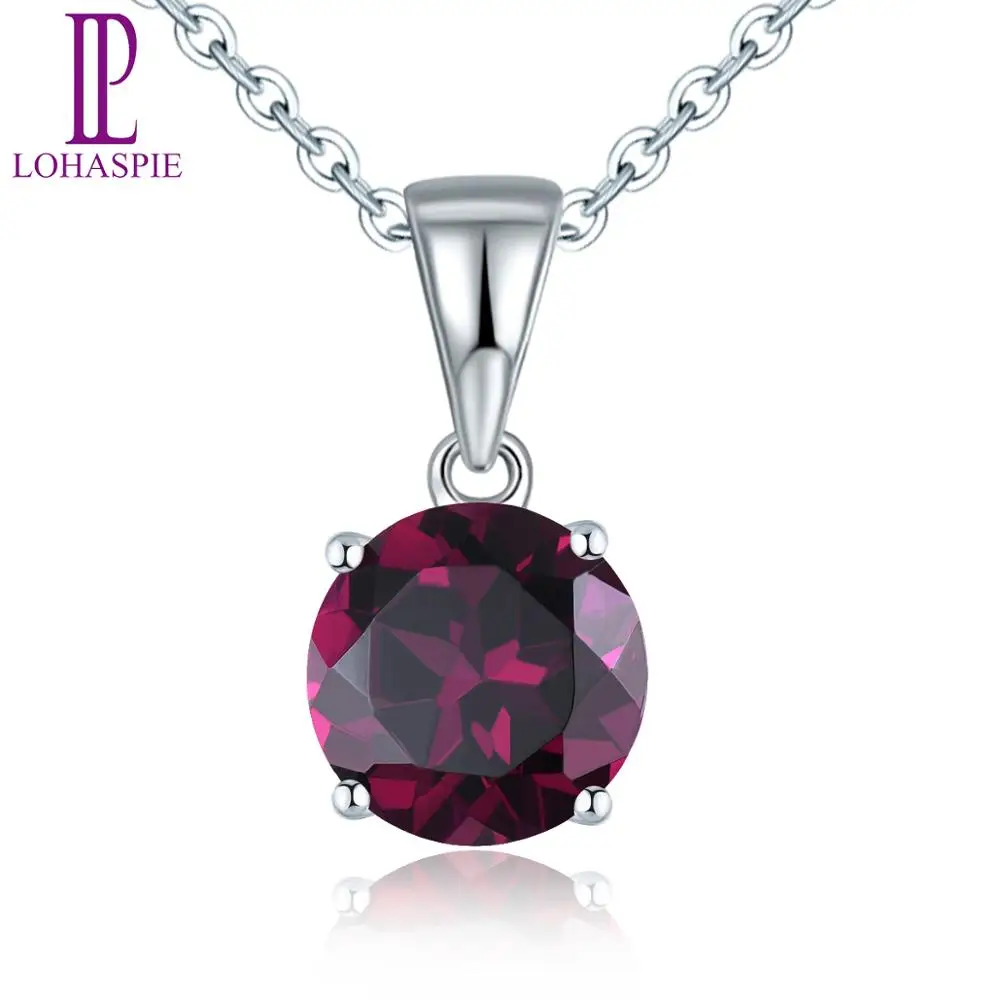 Женская подвеска из белого золота LP 14 карат натуральный драгоценный камень