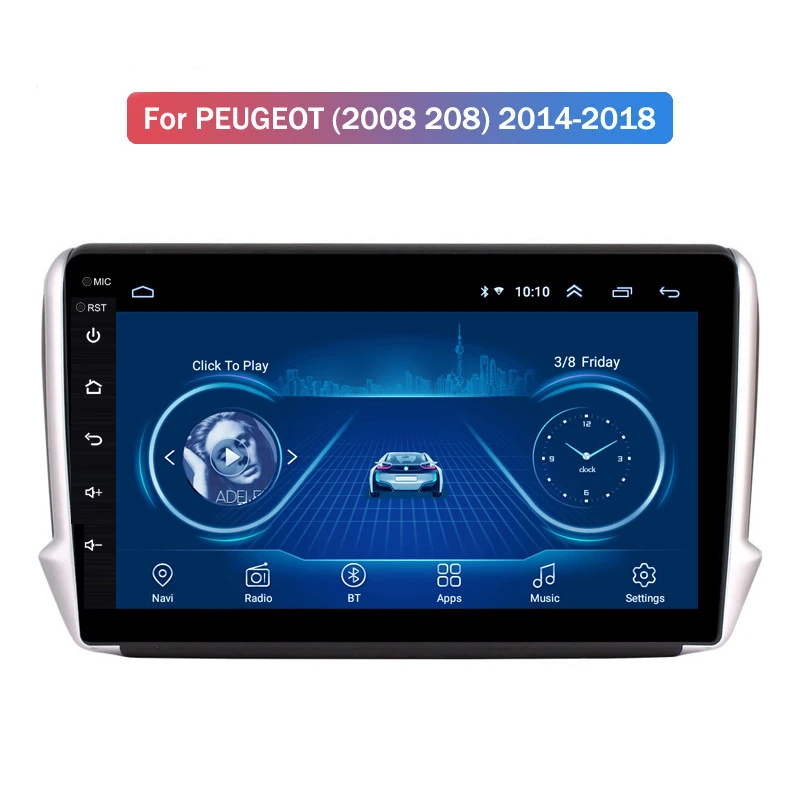 Мультимедийная магнитола Zksoftware для Peugeot мультимедийный проигрыватель на Android с