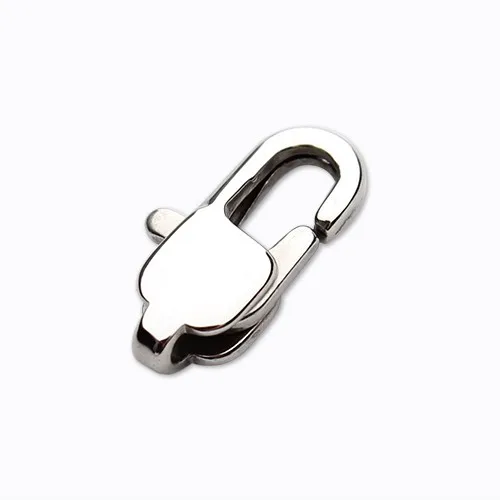 

10pcs High Quality 11x6mm Silver Tone 316L Stainless Steel Lobster Clasps Hooks Connectors for Jewelry Making Accessories