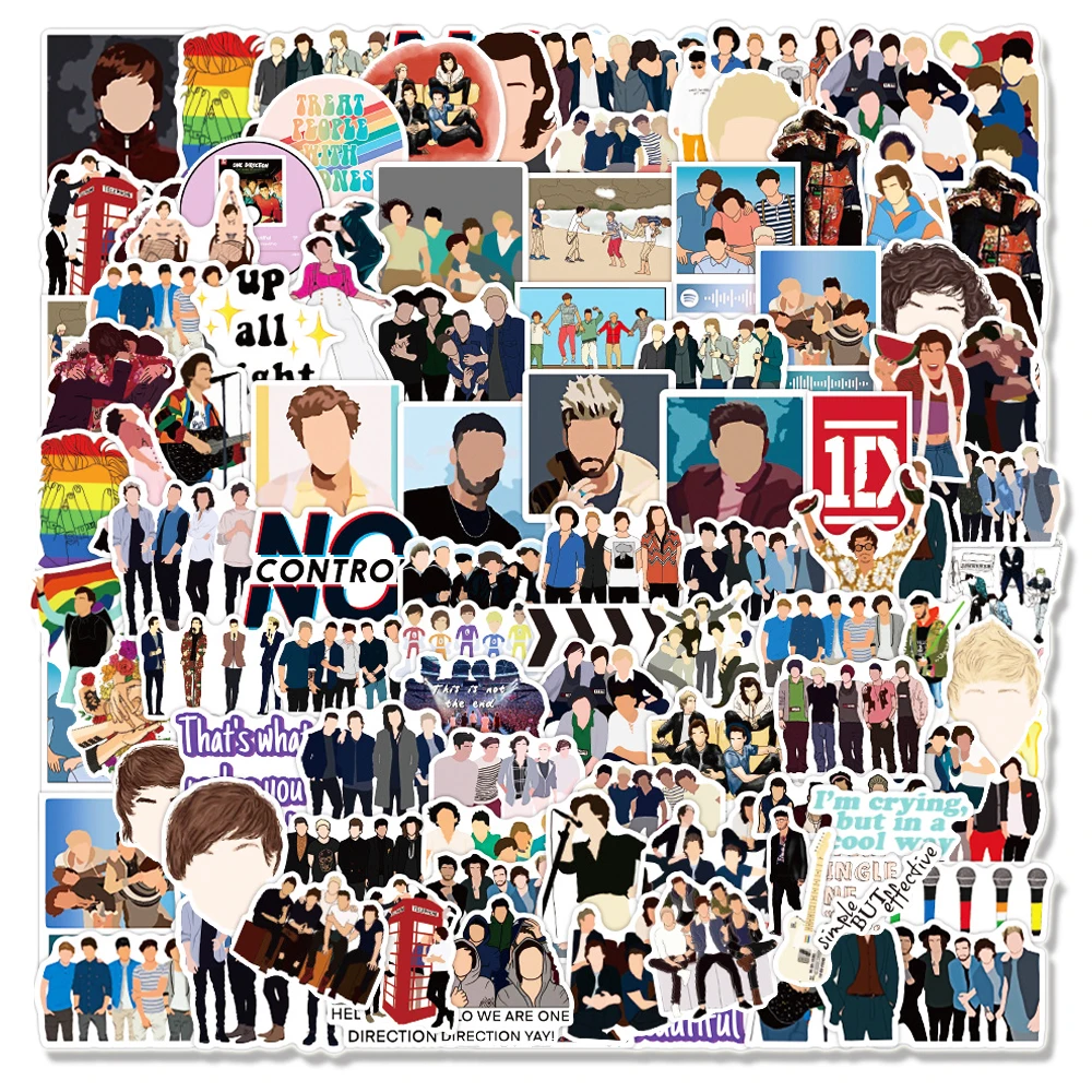 100 шт./упак. Британский певец One Direction в стиле граффити Стикеры s для ноутбука