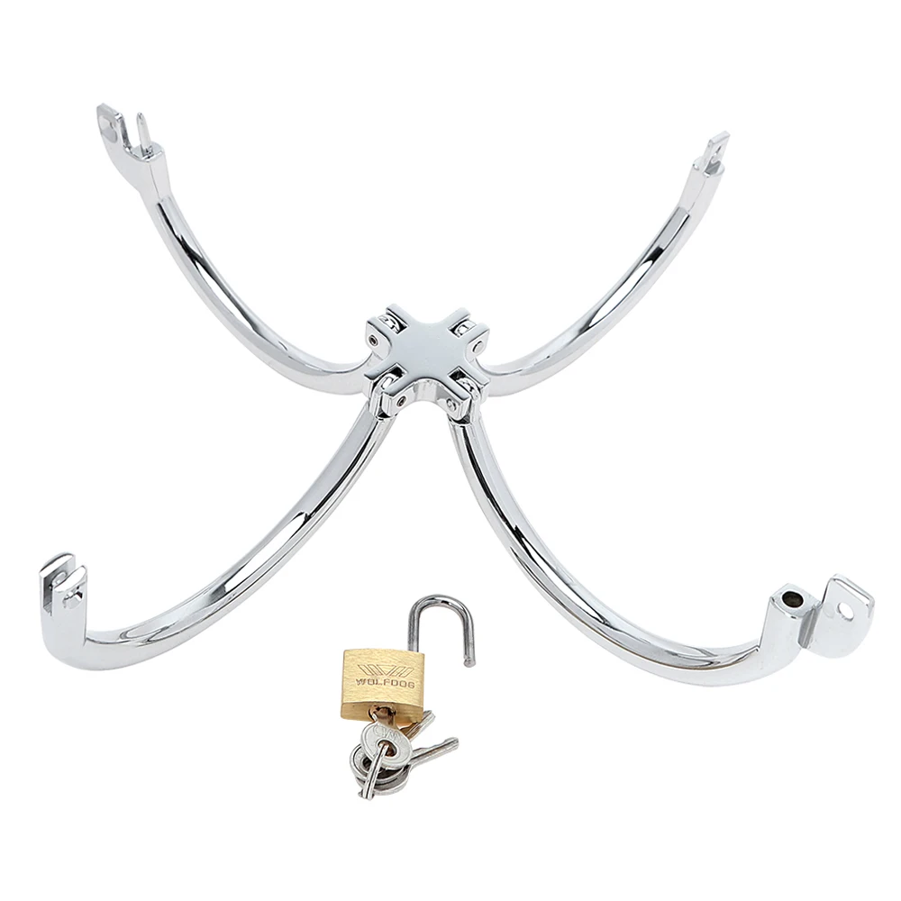 Игрушки для флирта Manyjoy SM бондаж запираемый из нержавеющей стали фетиш