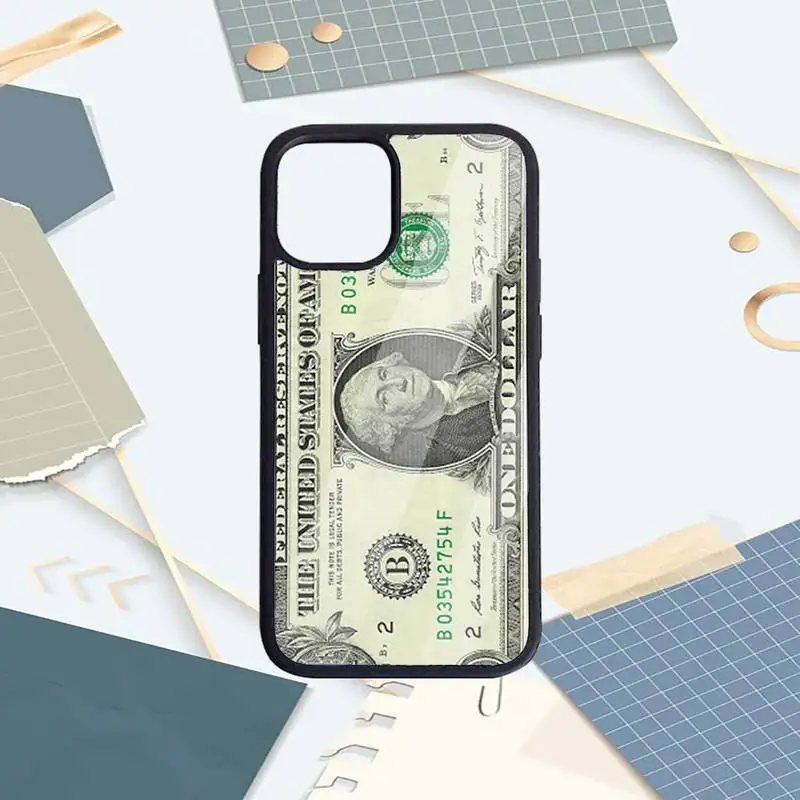 

Money Dollars Bill Cash Ben Franklin Phone Cases PC for iPhone 11 12 pro XS MAX 8 7 6 6S Plus X 5S SE 2020 XR Luxury brand shell