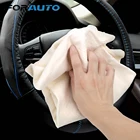 FORAUTO Ткань для очистки автомобиля замша полотенце для мытья автомобиля Впитывающее быстросохнущее натуральная кожа натуральная замша кожа инструмент для очистки автомобиля