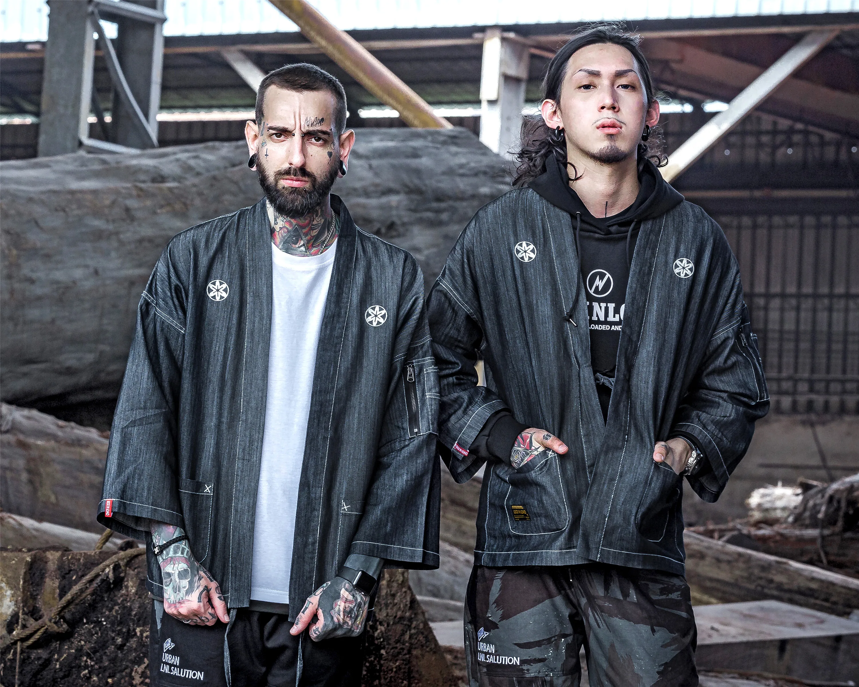 Кимоно-куртка в японском стиле techwear darkwear уличная одежда harajuku | Мужская