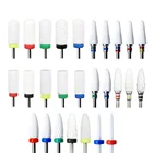 Фреза керамический сверло для ногтей для маникюра и педикюра, пилочка для ногтей, оборудование для дизайна ногтей, аксессуары, 28 типов