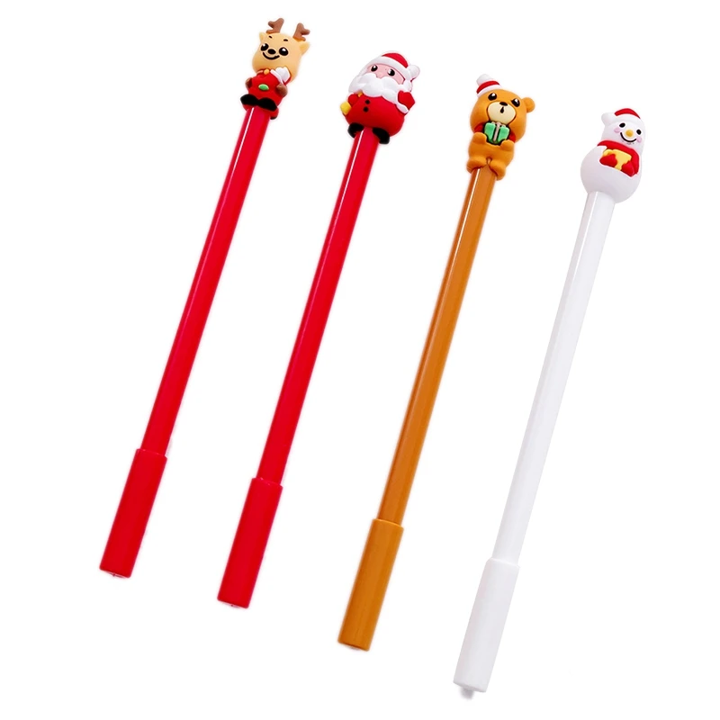 20 шт ручка подарок к Рождеству гелевая Рождественская нейтральная 0 5 черная