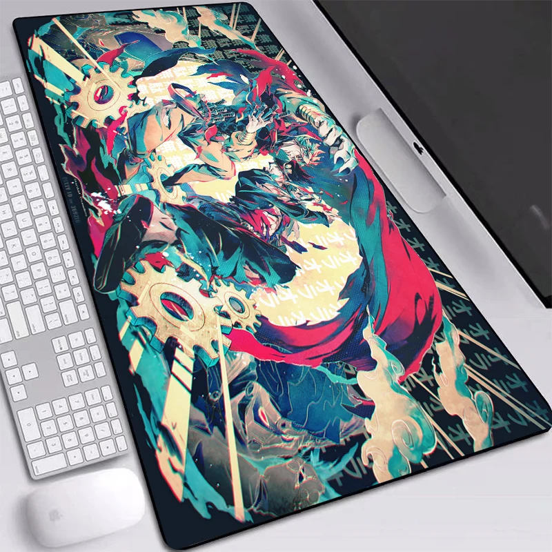 

Jojo's Bizarre Adventure Mouse Pads XXL Print Large Size Anti-slip With Sewn Edges Desktop Hot Cartoon Play Mat Softy For Fans