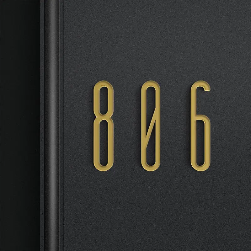 100mm 3.93inches Acrylic House Apartment Numbers Self Adhesive Number Signs On The Door Home Hotel Office Flat Number Plates