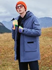 Мужская длинная пуховая куртка Pioneer Camp, Повседневная теплая куртка с капюшоном и карманами, модель 2020 года, AYR901561