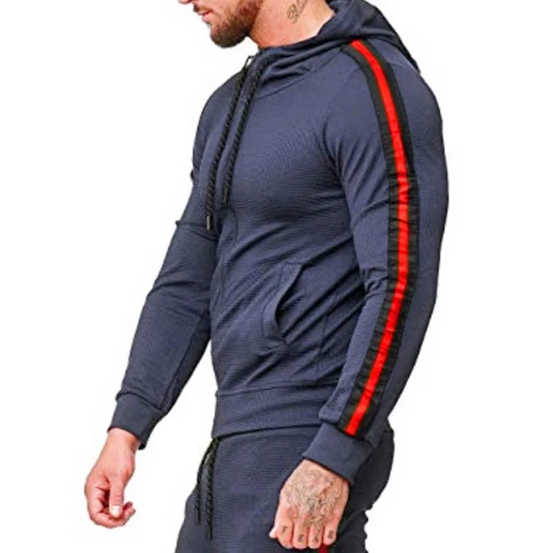 Aisputent мужской свитер с длинными рукавами полосатая Однотонная рубашка