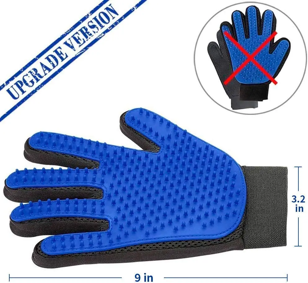 Перчатка для вычесывания собак и питомцев силиконовая расческа кошек перчатки