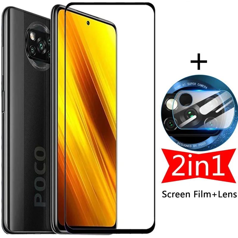 

Закаленное стекло 9D для камеры Xiaomi Poco X3 NFC/M2 Pro, защитная пленка для экрана Pocophone X3 M2 Pro, стекло