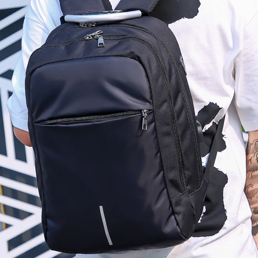 Легкая сумка для хранения с usb зарядным портом и отверстием наушников замком на