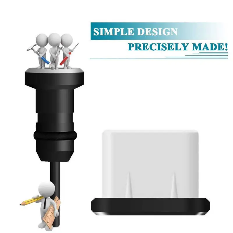 Комплект алюминиевых пылезащитных заглушек Usb C с портом для зарядки 3 5 мм и