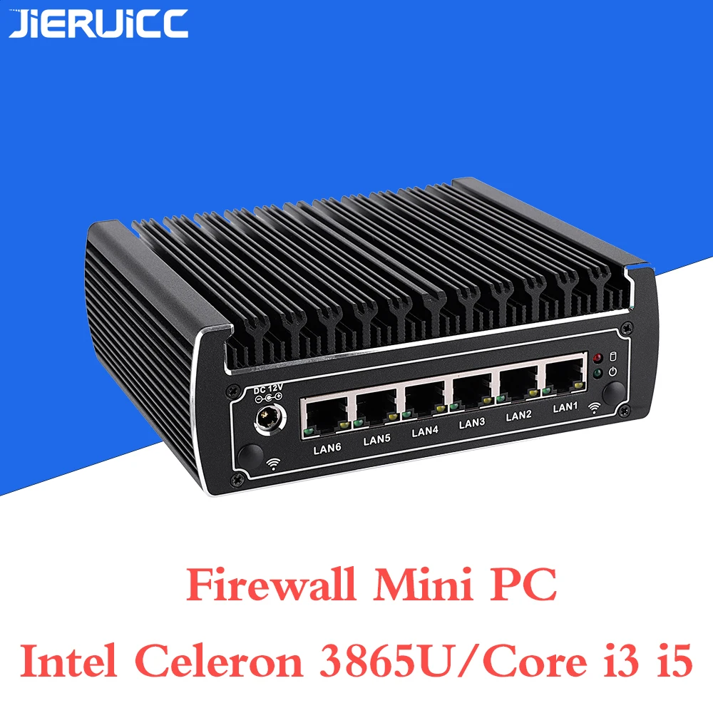 Брандмауэр mini pc i3 7100u i5 7200u Celeron3865U DDR4 RAM. 6 LAN PORT.1 COM 4 порта USB 3 0 быстрый и стабильный