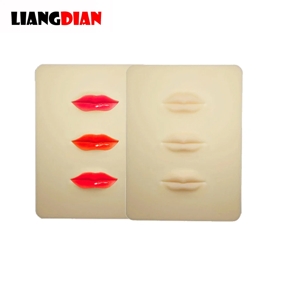 1 шт. 3D силиконовый три Губы практика обманкой для ухода за кожей кожи