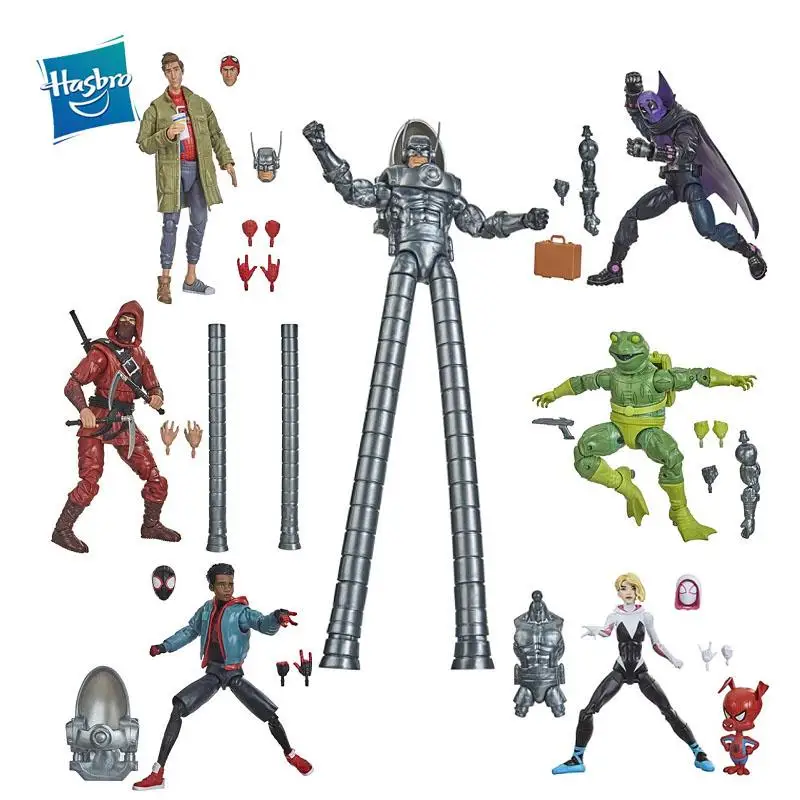 

Hasbro Marvel Legends Spider Man Anime Frog Stilt Man Peter Parker Miles Morales Action Figure Toy Model Collection Toys Gift