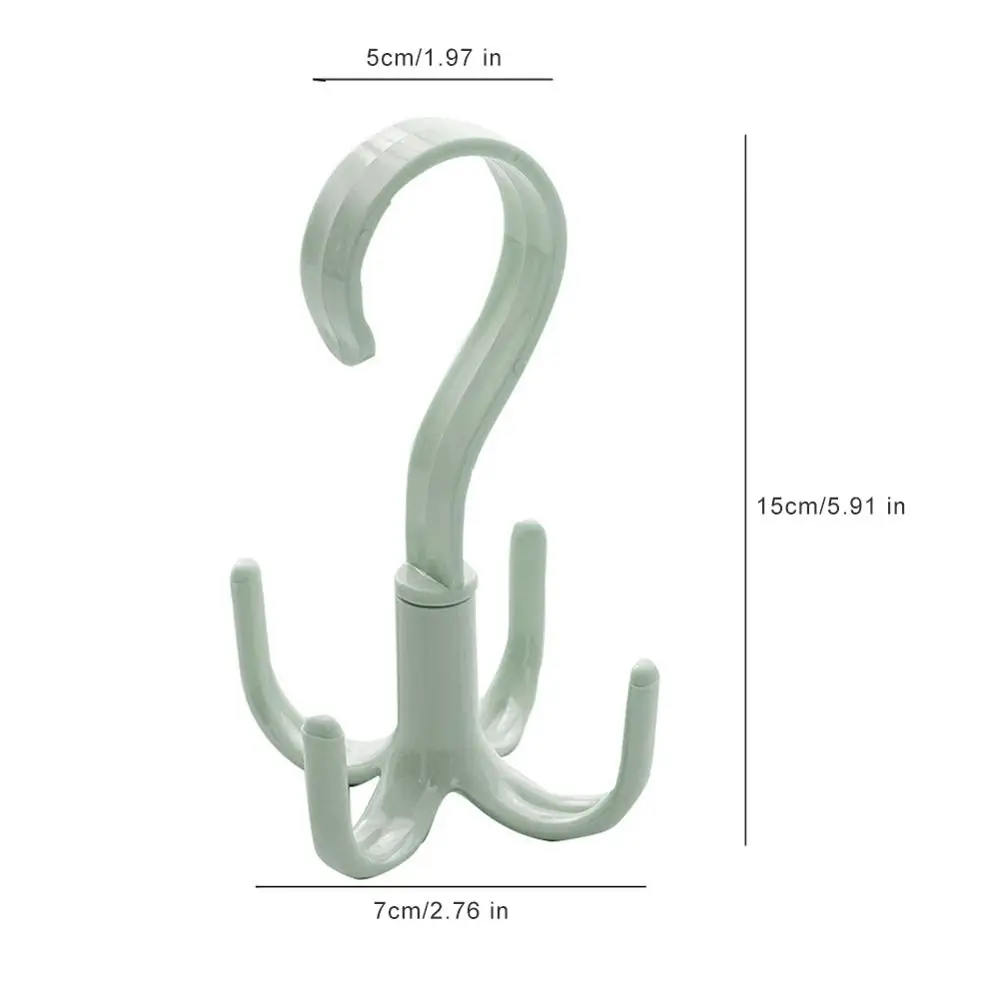 Крючок с четырьмя зажимами вращающийся на 360 градусов пластиковый крючок бытовая