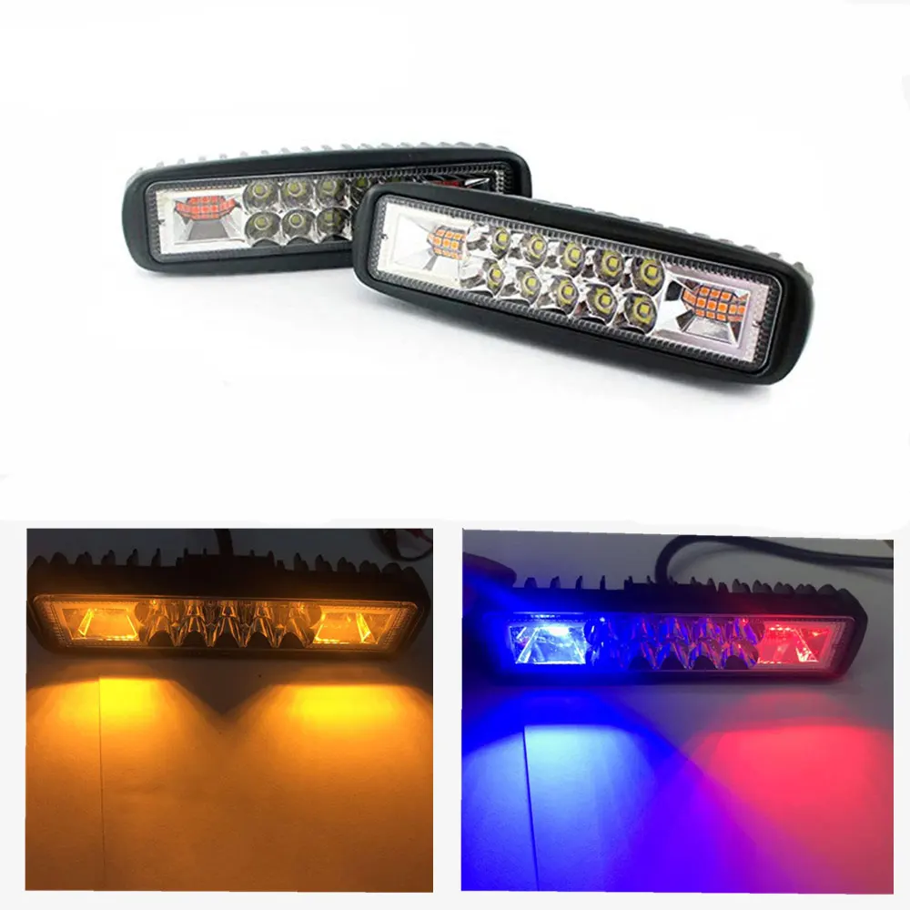 Signal Light Motorcycle Truck Trailer Strobe Flash Work LED Bar 48W For Off-road 4x4 ATV JEEP SUV Car Accessories 12V O21 | Автомобили и