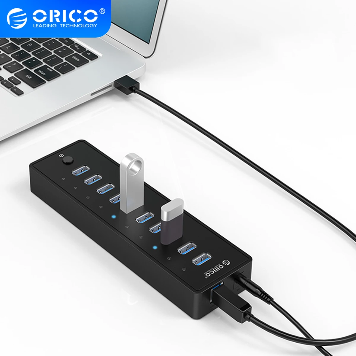 ORICO usb хаб с адаптером питания Высокая емкость флеш накопителя HDD USB несколько