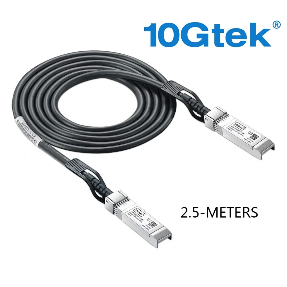 10gtek для можжевельника QFX-SFP-DAC-1M/EX-SFP-10GE-DAC-1M 10 ГБ/сек. 10GBASE-CU Twinax для программирования в производственных условиях+ прямого подключения Медь кабеля длиной 1 метр
