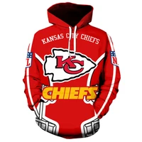kansas city fashion cool american football 3d hoodies sportswear geometric red helmet letter print chiefs sweatshirt hoody