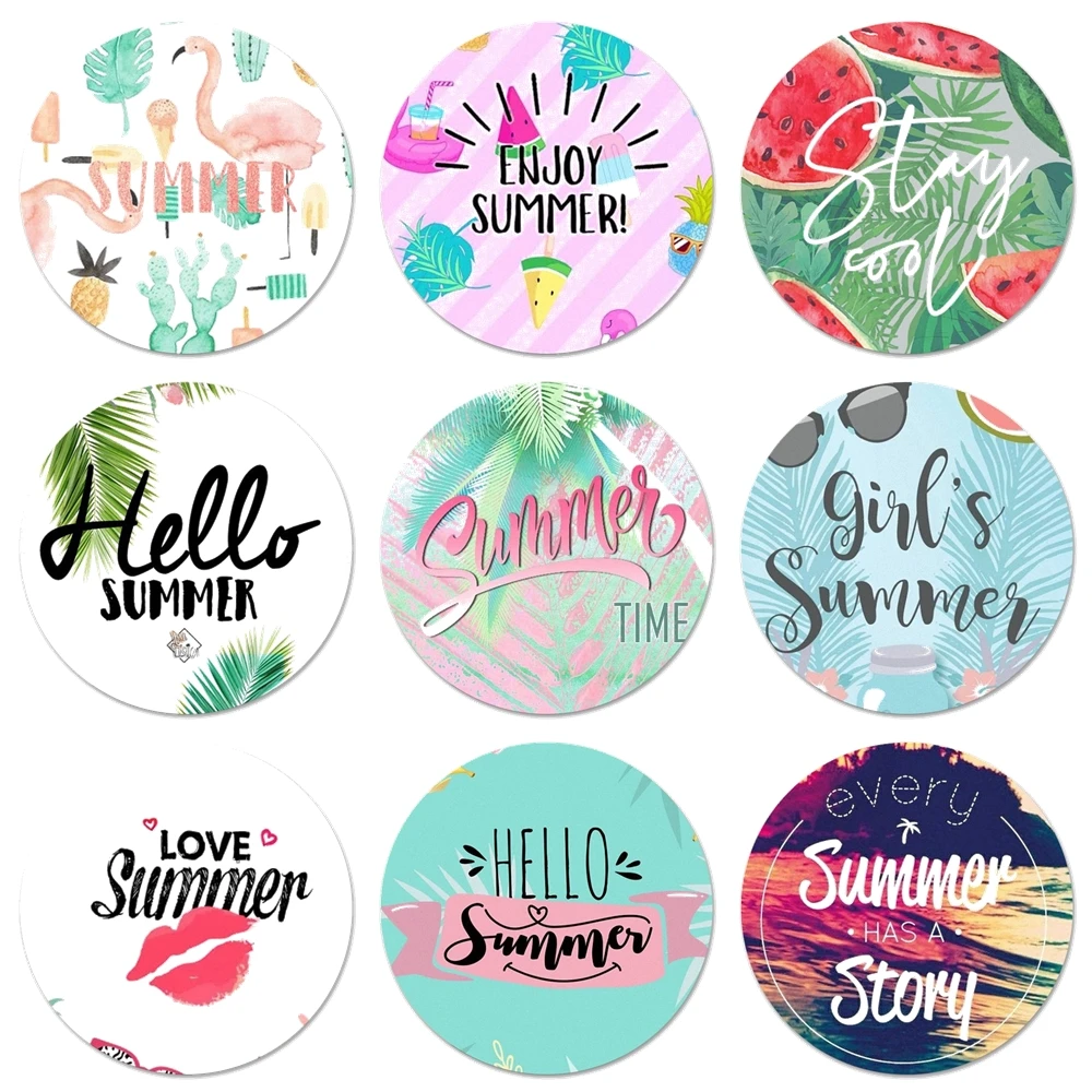 58 мм крутые летние значки значок Металлические Значки для фотографий|Значки| |