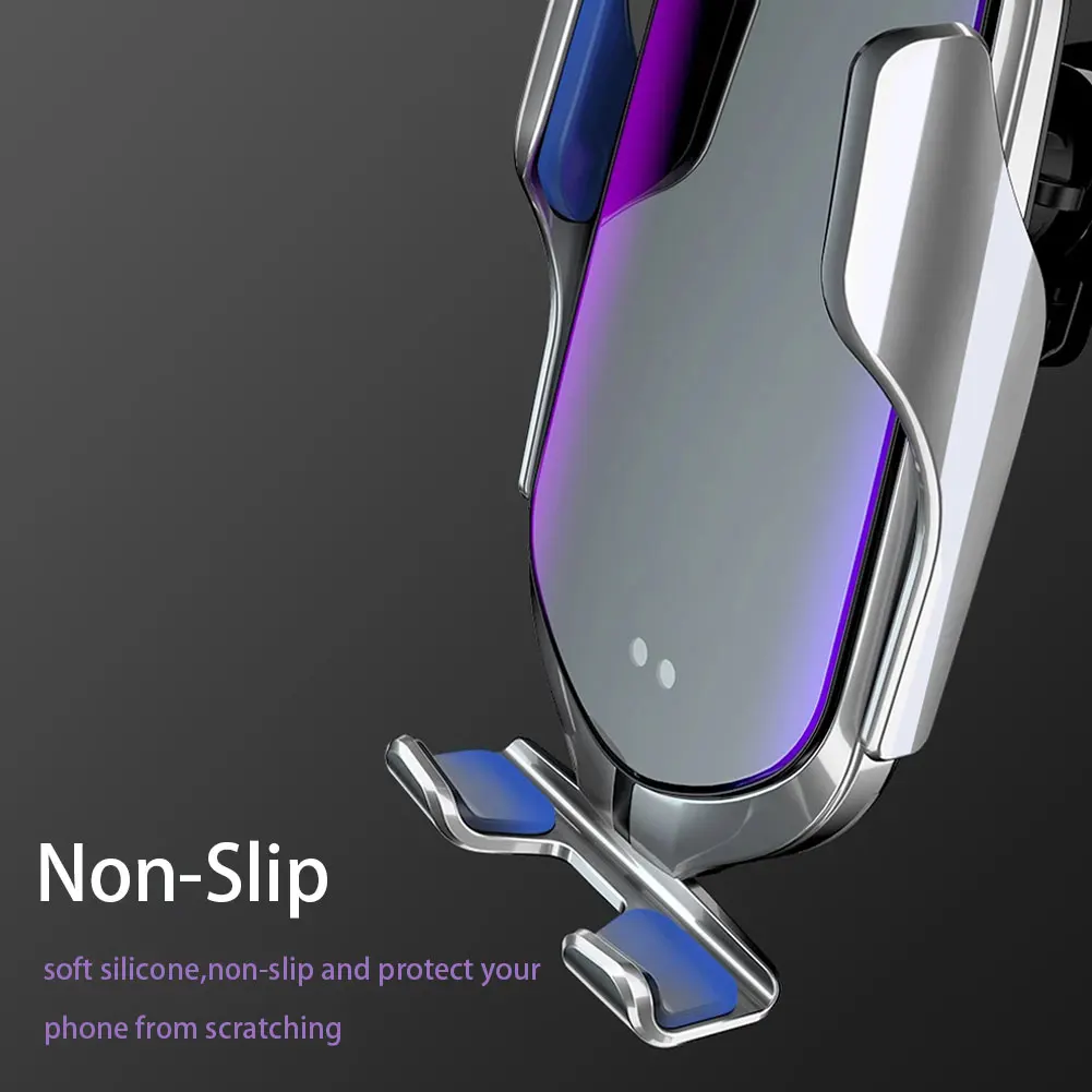 

10W Wireless Car Charger Automatic Clamping Wireless Charger Auto-Clamp Phone Holder For IPhone XS XR X 11 Pro Samsung S20 S10
