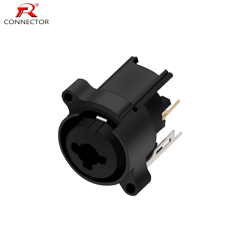 50 шт. комбинированный разъем XLR и 6 35 мм Jack панельный шасси для